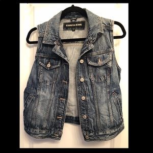 Express Medium Denim Vest